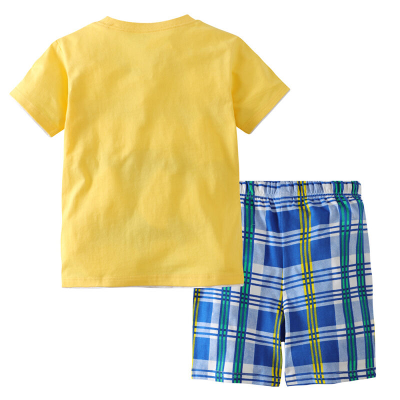 Summer Toddler Boy Clothes T-Shirt And Shorts (crocodile)