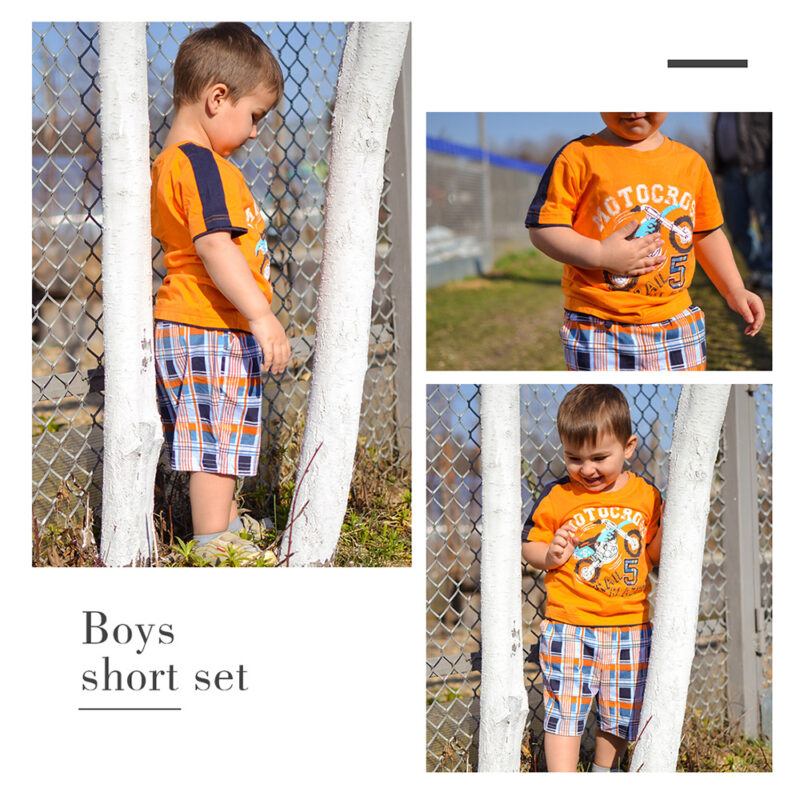 Summer Boy Clothes T-Shirt And Shorts (No.5 bike)