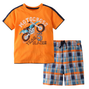 Summer Boy Clothes T-Shirt And Shorts (No.5 bike)