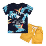 Summer Boys Clothes Cotton Short Tee and Shorts
