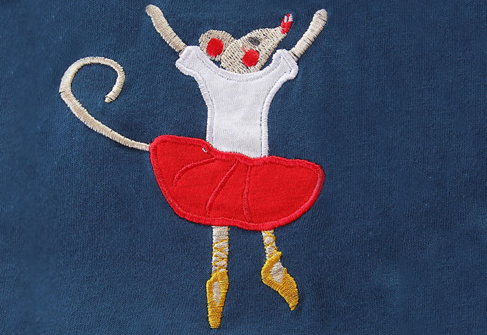 Toddler Girls Dresses Short Sleeve (Dancing Mouse,1179)