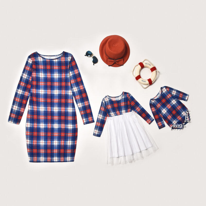 Summer 2020 Family Outfit Mother And Daughter Dress (Lattice)