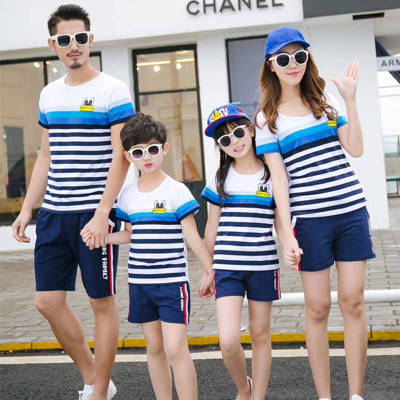 Summer 2020 parent-child t-shirt shorts suit