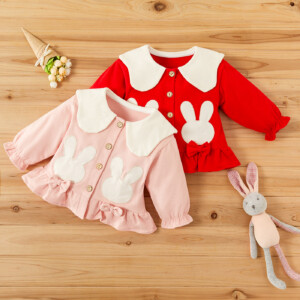 Baby Girl Sweet Rabbit Coat &amp; Jacket