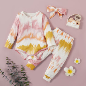 Baby Girl Casual Tie dye Sets