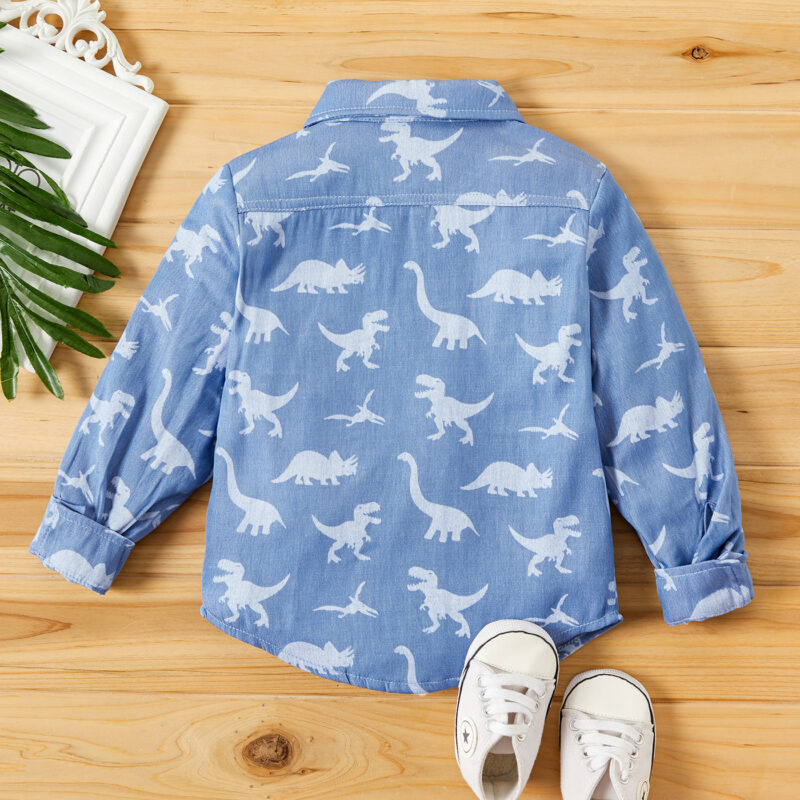 Baby / Toddler Boy Animal Dinosaur Print Pocket Shirt