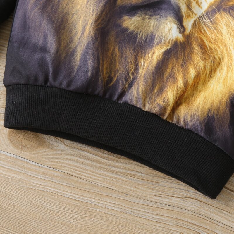 Baby / Toddler Boy Animal Lion Pattern Long-sleeve Pullover