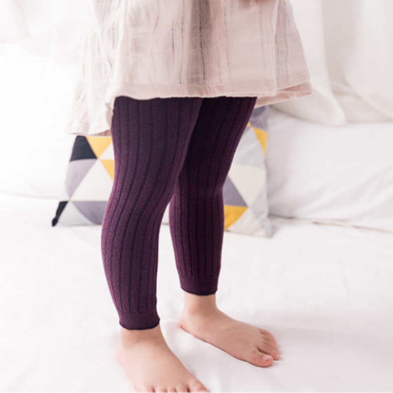 Baby / Toddler Girl Solid Striped Tight Leggings