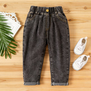 Toddler Boy Solid Turn Jeans