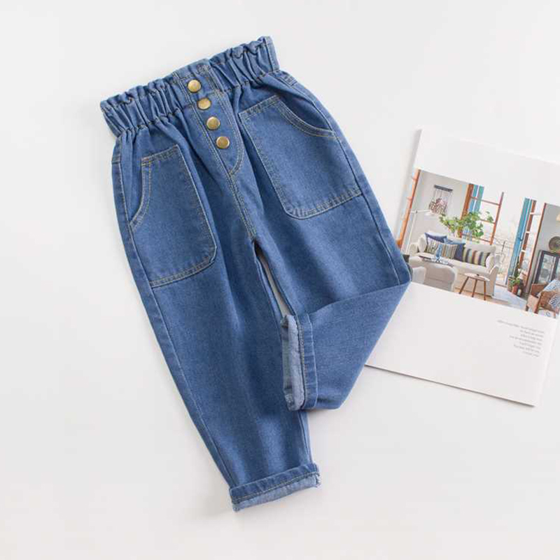 Baby / Toddler Front Pocket Design Highwaist Jeans