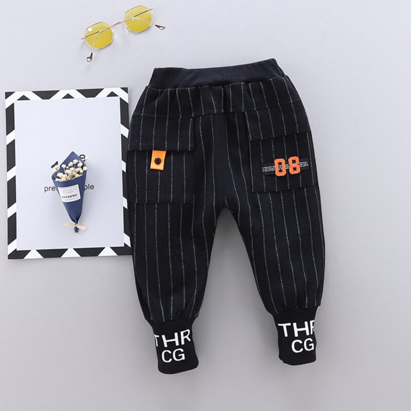 Baby / Toddler Letter Print Striped Trouser (No shoes)