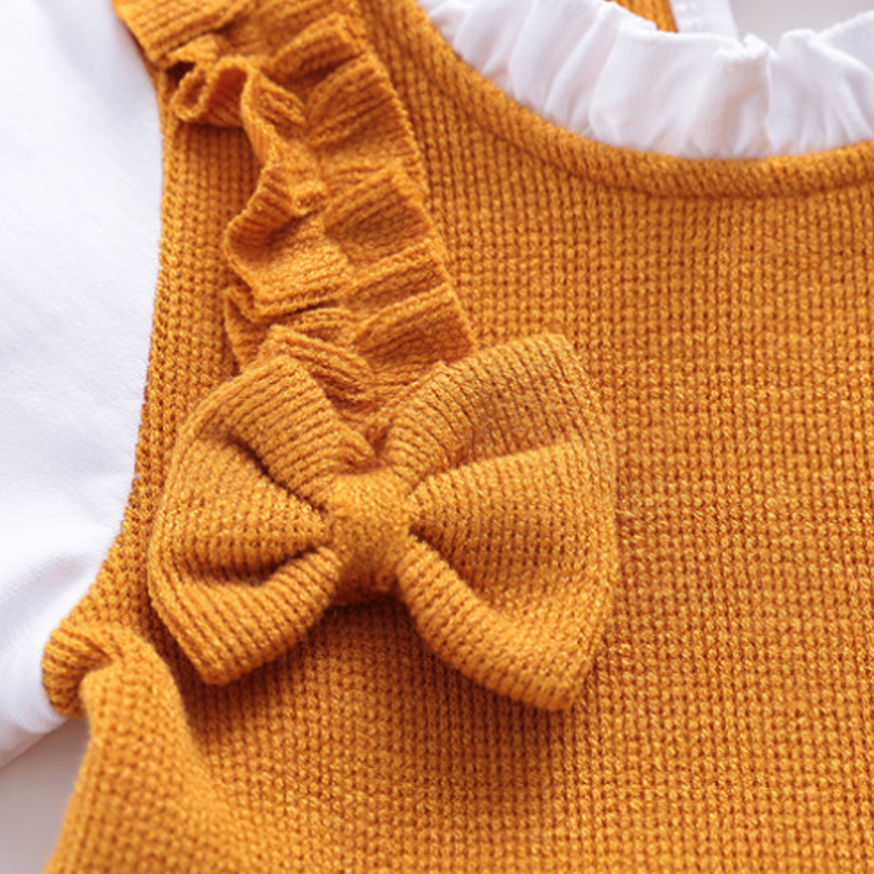 Baby / Toddler Flounce Collar Splice Tutu Dress