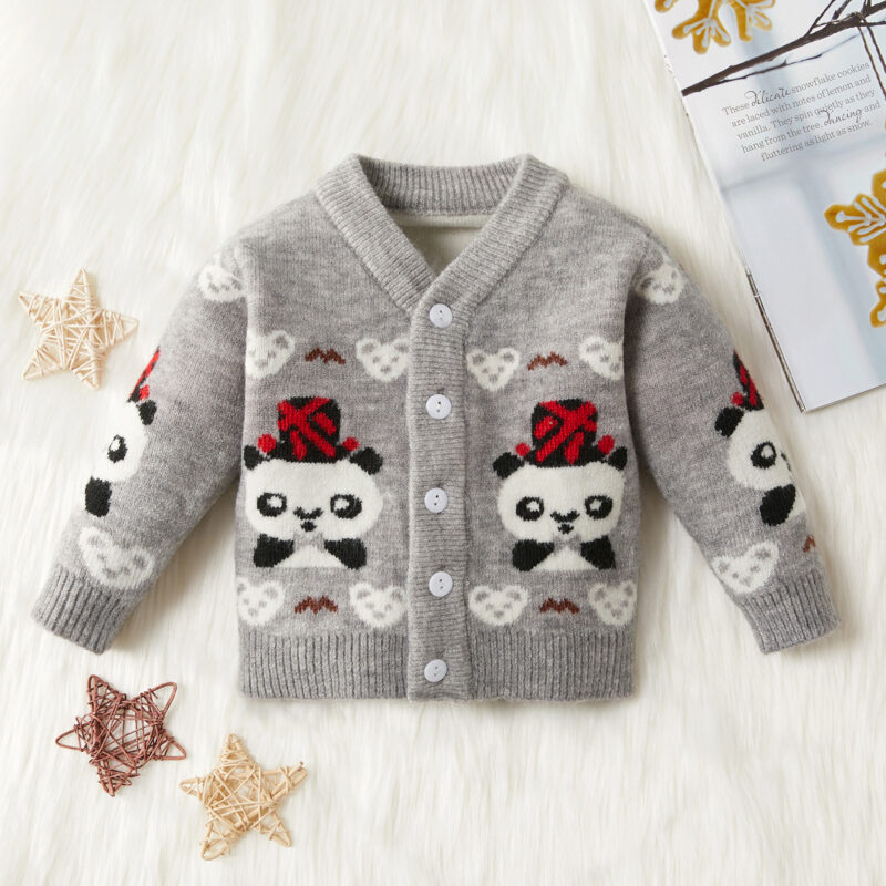 Baby / Toddler Adorable Panda Decor Warm Knitwear