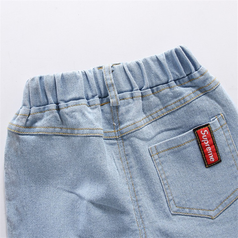Botton Front Cropped Jeans For Boys