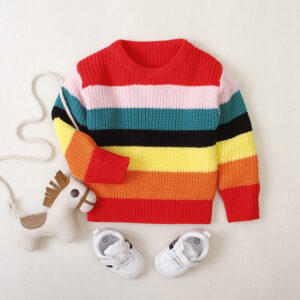 Multi-color Long-sleeve Sweater