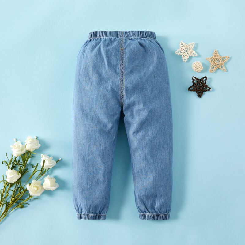 Baby / Toddler Boy Adorable Dog Embroidery Jeans