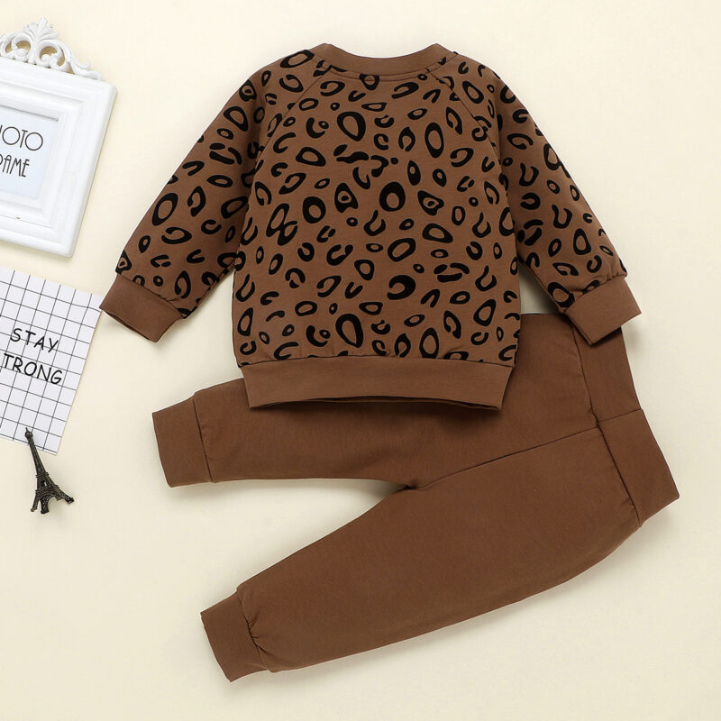 2-piece Baby / Toddler Boy Leopard Print Top and Pants Set