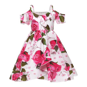Toddler Girl Pretty Floral Print Party Dress
