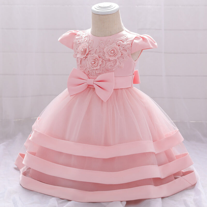 Baby Girl Elegant Mesh Party Dress