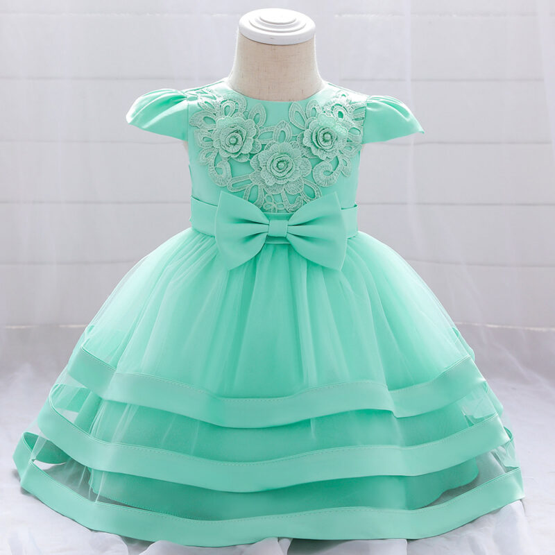 Baby Girl Elegant Mesh Party Dress