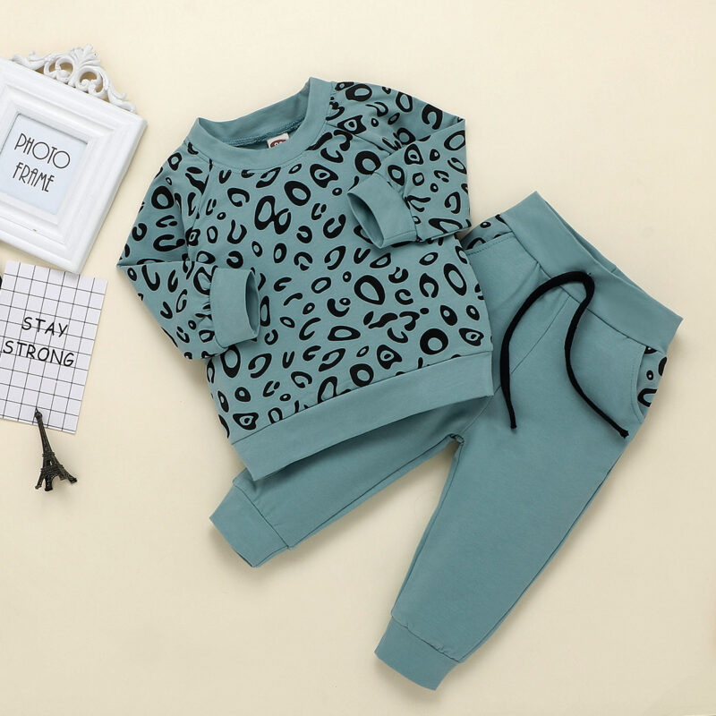2-piece Baby / Toddler Boy Leopard Print Top and Pants Set