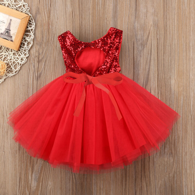 Baby/ Toddler Girl's Sequin Tulle Party Dresses