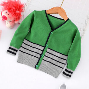 Baby / Toddler Colorblock Striped Long-sleeve Knitwear