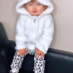 Baby Adorable Fleece Coat and Leopard Print Pants Set photo review