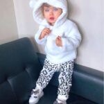 Baby Adorable Fleece Coat and Leopard Print Pants Set photo review