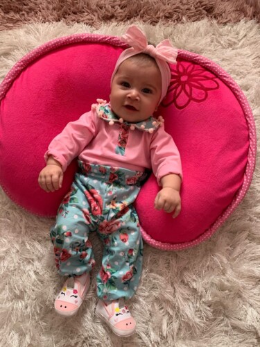 Baby Doll Collar Tasseled Romper and Floral Pants Set photo review