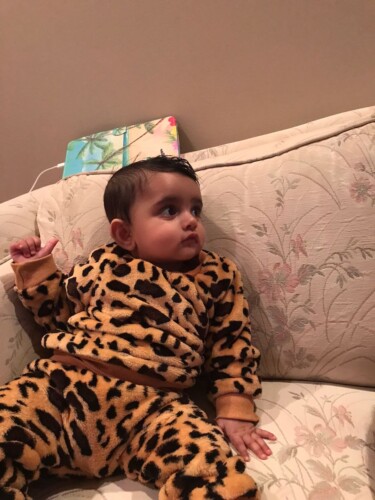 Baby Stylish Leopard Print Top and Pants Set photo review