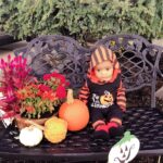 Baby Boy Halloween Style Pumpkin Print Hooded Long-sleeve Jumpsuit photo review