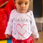 Baby Valentine Letter Print Bodysuit and Pants with Hat Set photo review