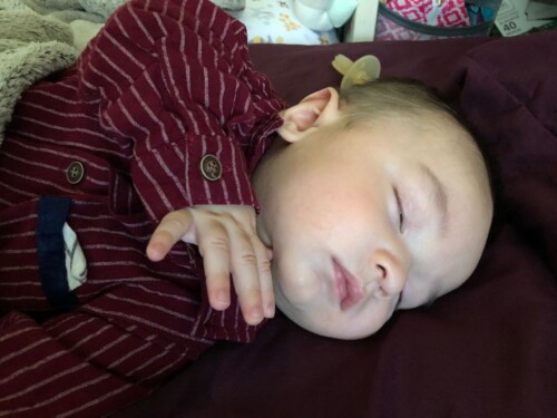 Baby Boy Gentleman Bowknot Decor Stripe Long-sleeve Jumpsuit photo review