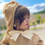 Solid Bowknot Decor Hooded Sweater photo review