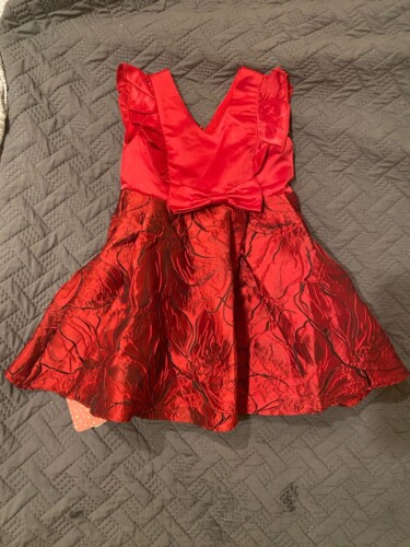 Toddler Girl's Bow Flounced Party Dress photo review
