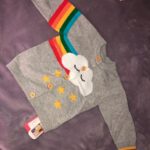 Baby / Toddler Cloud Print Colorful Long-sleeve Knitted Cardigan photo review