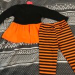 Baby Girl Cat Print Top and Striped Pants Sets photo review