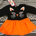 Baby Girl Cat Print Top and Striped Pants Sets photo review