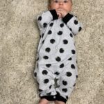 Baby Dotted Letter Print Jumpsuit photo review