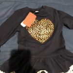 Baby Girls Leopard Print Lace Hem Dress and Bow Decor Pants photo review