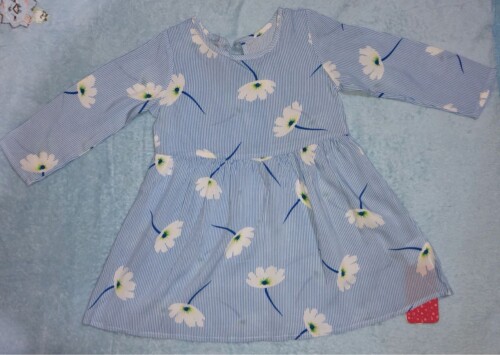 Baby / Toddler Girl Floral Dandelion Print Striped Long-sleeve Dress photo review