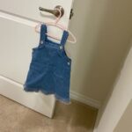 Baby / Toddler Girl Heart Lace Ruffled Denim Strap Dress photo review
