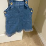 Baby / Toddler Girl Heart Lace Ruffled Denim Strap Dress photo review