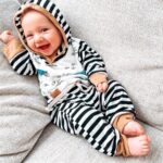 Baby Boy Turtle Print Striped Hoodie and Pants Set photo review