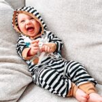 Baby Boy Turtle Print Striped Hoodie and Pants Set photo review