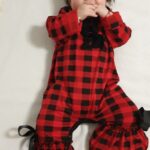 Ruffled Design Bow Decor Plaid Jumpsuit for Baby Girl photo review