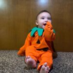 Baby Pumpkin Halloween Jumpsuit photo review