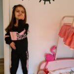 2-piece Baby / Toddler Girl Splice Colorblock Leopard Print Long-sleeve Pullover and Pants Set photo review