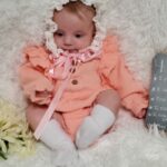 Baby Solid Ruffled Design Cardigan Design Long-sleeve Romper photo review